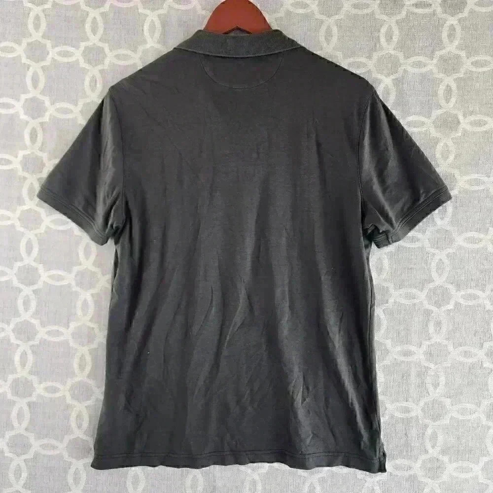 Banana Republic Luxury Touch Standard Fit Dark Olive Polo Shirt Men's M - Picture 2 of 8